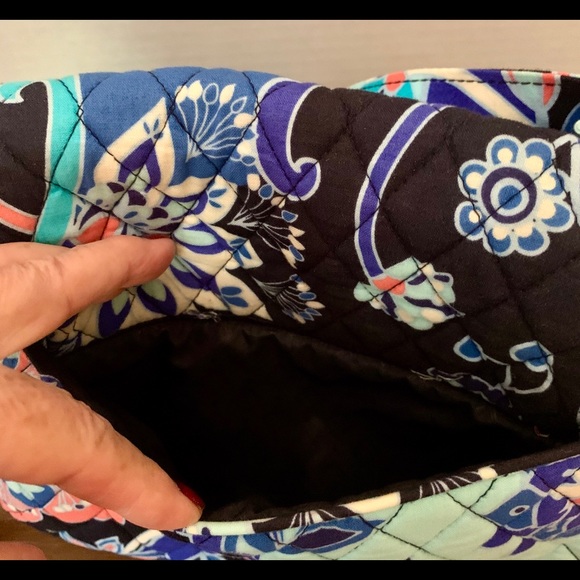 Vera Bradley Quilted Blue Floral Handbag - Picture 9 of 10
